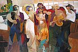 Hessam Abrishami Canvas Paintings - Celebration of Life